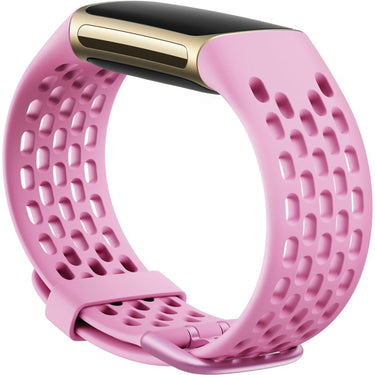 Fitbit Charge 6 & Charge 5 Sport Band, Frosted Lilac, Small