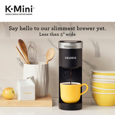 Keurig K-Mini Single Serve Coffee Maker, Compact 6-12oz Brewer, Black, Refurbished