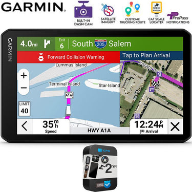 Garmin dezlcam OTR725 7" GPS Truck Navigator with Dash Cam + 2 Year Warranty