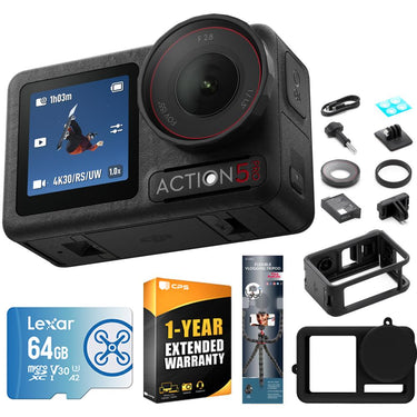 DJI CP.OS.00000377.01 Osmo Action 5 Pro Standard Combo w/ Action Accessories Bundle