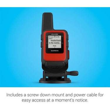 Garmin inReach Mini 2 Compact Satellite Communicator Marine Bundle Flame Red