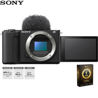 Sony Alpha ZV-E10 II APS-C Lens Mirrorless Camera OPEN BOX + 1 Year Warranty Pack