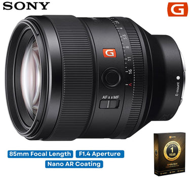Sony FE 85mm F1.4 GM Full Frame E-Mount Lens (OPEN BOX) with CPS 1 Year Warranty