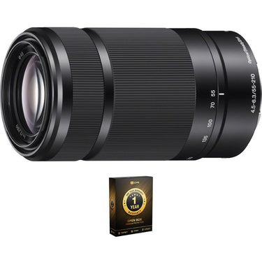 Sony 55-210mm Zoom E-Mount Lens, Black (OPEN BOX) with CPS 1 Year Warranty