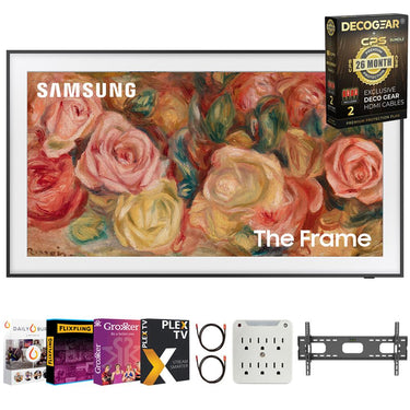 Samsung 85 inch The Frame TV (2024) + 26 Month Protection & Movies Streaming Pack
