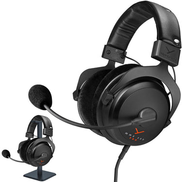 BeyerDynamic MMX 300 PRO Closed Back Gaming Headset w/ Headphone Stand Bundle