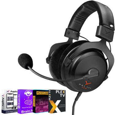BeyerDynamic MMX 300 PRO Closed Back Gaming Headset w/ Audio Essentials Bundle