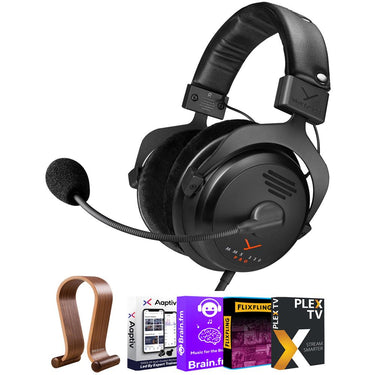 BeyerDynamic MMX 330 Pro Open-back Gaming Headset w/ Headset Hanger Bundle