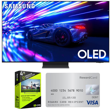 Samsung S95D 77" HDR OLED Smart TV 2024 w/ 4 Year Warranty+$100 Gift Card Bundle