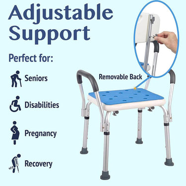 Medokare Premium Shower Chair, Bath Chair and Shower Seat, Adjustable Open Box