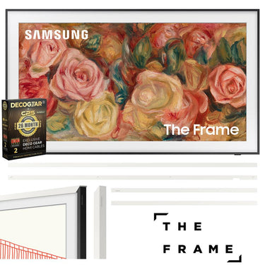 Samsung 55 inch The Frame QLED 4K TV 2024 + Bezel Modern White & 26 Month Protection