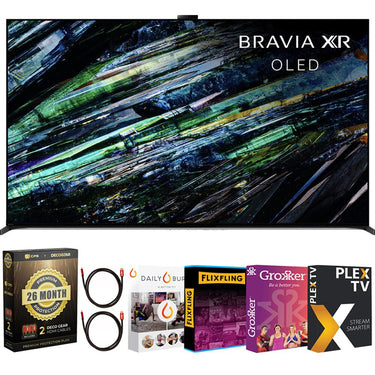 Sony BRAVIA XR A95L 55" 4K HDR TV (2023) 26 Month Protection + Movies Streaming Kit