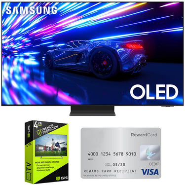 Samsung S95D 55" HDR OLED Smart TV (2024) w/ 4 Year Warranty + Gift Card Bundle
