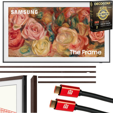 Samsung 55 inch The Frame QLED 4K TV 2024 + Bezel Modern Brown & 26 Month Protection