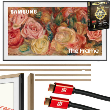 Samsung 55 inch The Frame Smart TV 2024 + Bezel Teak & 26 Months Protection Pack