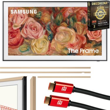 Samsung 55 inch The Frame QLED 4K TV 2024 + Bezel Modern Beige & 26 Month Protection