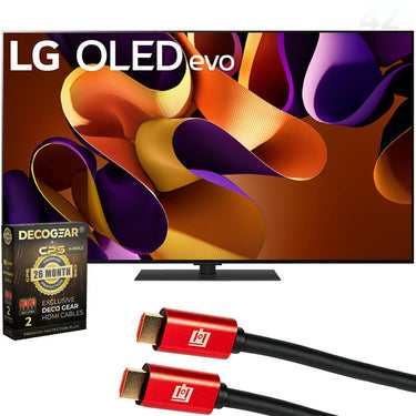 LG 65" OLED evo G4 Series Smart TV 4K HDR (2024) w/ 26 Month Protection Bundle