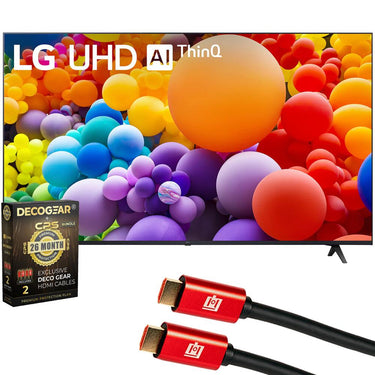 LG 55-Inch UT75 Series LED Smart TV 4K (2024) with 26 Months Protection Pack