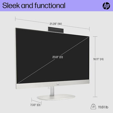 Hewlett Packard 24-cr0220 23.8" Touch AMD Ryzen 3 7320U 8GB/256GB All-in-One Desktop PC