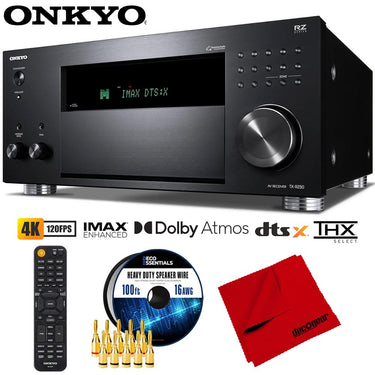Onkyo TX-RZ50 9.2-Channel THX Certified AV Receiver w/ Speaker Wire Bundle