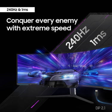 Samsung 57" Odyssey Neo G9 Dual 4K UHD Quantum Mini-LED 240Hz HDR Curved Gaming Monitor