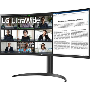 LG 34-inch Curved UltraWide WQHD HDR 10 100Hz Monitor - 34WR55QK-B - Open Box