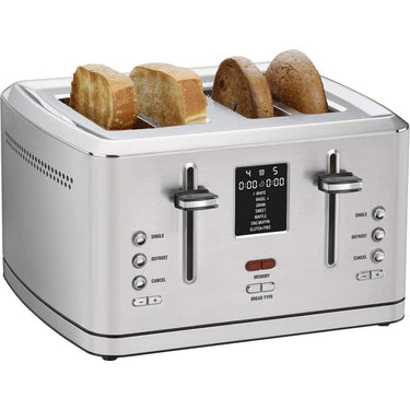 Cuisinart 4-Slice Digital Toaster with MemorySet Feature Silver+2 Year Warranty