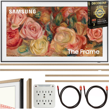 Samsung 75 inch The Frame QLED 4K Smart TV 2024+26 Months Protection Pack Bundle