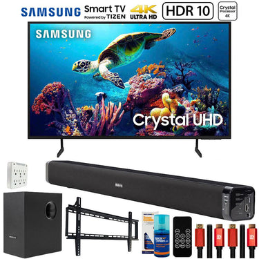 Samsung 50" DU6900 Crystal UHD 4K Smart TV (2024) with Deco Gear Home Theater Bundle