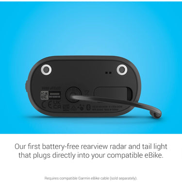 Garmin Varia eRTL615, Rearview Radar and Tail Light, Powered by Your Compatible eBike