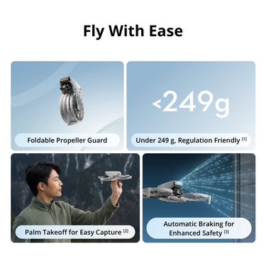 DJI Flip Drone with 4K UHD Camera Under 249 g 3-Axis Gimbal Stabilization