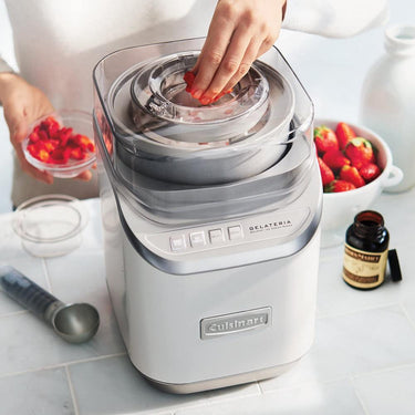 Cuisinart ICE-60WP1 2-Quart Cool Creations Ice Cream, Stainless Steel/White, Refurbished