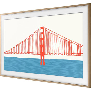 Samsung 75" The Frame Customizable Bezel - Modern Teak VG-SCFA75TKBZA - Open Box