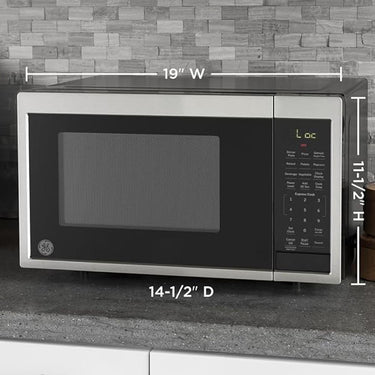 GE Countertop Microwave Oven; 900-watt 0.9 Cu. Ft; Stainless Steel - Open Box