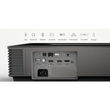 Hisense L9H 3000-Lumen 4K Laser DLP Smart Home Projector w/ 120in ALR Screen - Open Box