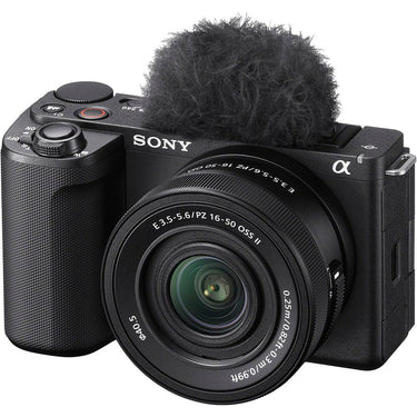 Sony ZV-E10 II Mirrorless Camera Black + 16-50mm & 55-210mm 2 Zoom Lens Kit Bundle