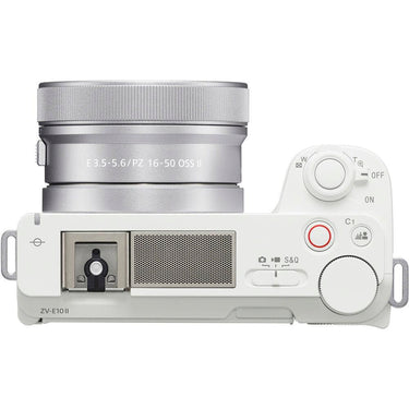 Sony ZV-E10 II Mirrorless Camera White + 16-50mm & 55-210mm 2 Zoom Lens Kit Bundle
