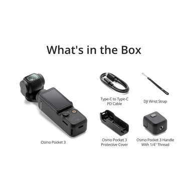 DJI Osmo Pocket 3 4K/120fps Gimbal Camera 3-Axis Stabilized + Accessory Bundle