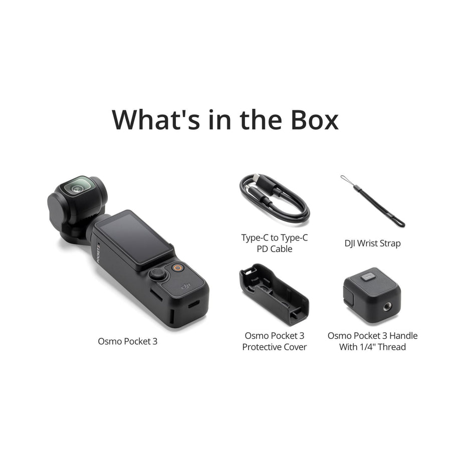 DJI Osmo Pocket 3 4K/120fps Gimbal Camera 3-Axis Stabilized + Accessory Bundle