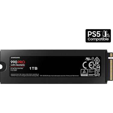 Samsung 990 PRO Heatsink PCIe 4.0 NVMe SSD 1TB (MZ-V9P1T0CW) - Open Box
