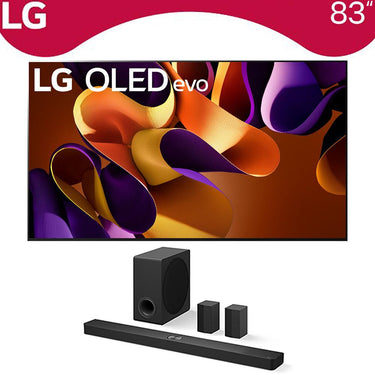 LG 83 Inch OLED evo G4 Series Smart TV 4K HDR 2024 with LG Soundbar