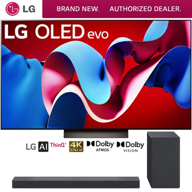 LG 77" Class OLED evo C4 Series Smart TV 2024 +LG SC9S Soundbar for evo Series