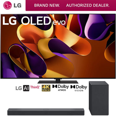 LG 55" OLED evo G4 Series Smart TV 4K HDR 2024 + LG SC9S Soundbar for evo Series