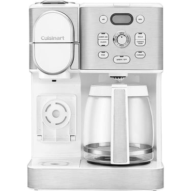 Cuisinart 2-IN-1 Combo Brewer Coffee Maker White Open Box with 1 Year Warranty