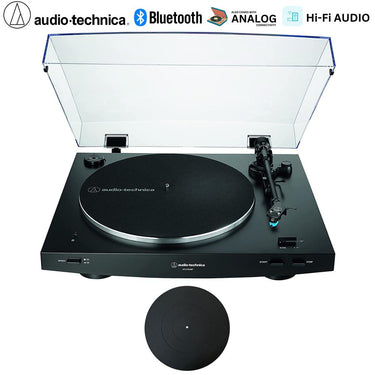 Audio-Technica Fully Automatic Wireless Belt-drive Turntable w/ 12" Rubber Mat Bundle