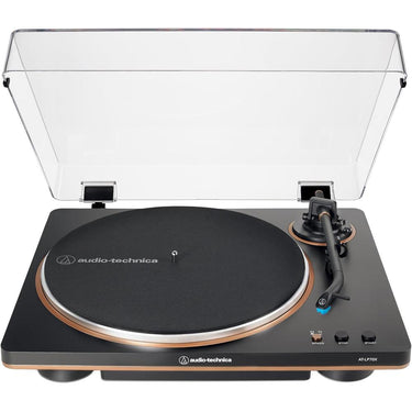 Audio-Technica Fully Automatic Belt-Drive Turntable, Black/Bronze w/ Accessories Bundle