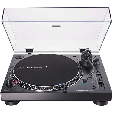 Audio-Technica Wireless Direct-Drive Turntable, Black w/ 12" Rubber Mat Bundle