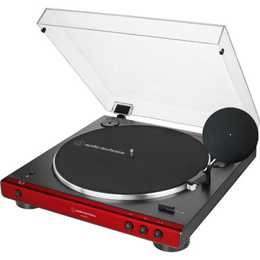 Audio-Technica AT-LP60XBT-RD Belt-Drive Bluetooth Turntable + Mat & 2Yr Warranty