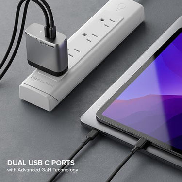 ALOGIC 2 Port 68W GaN Charger in Gray - WCG2X68SGR-US