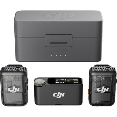 DJI Mic 2 (2 TX + 1 RX + Charging Case) All-in-one Wireless Microphone